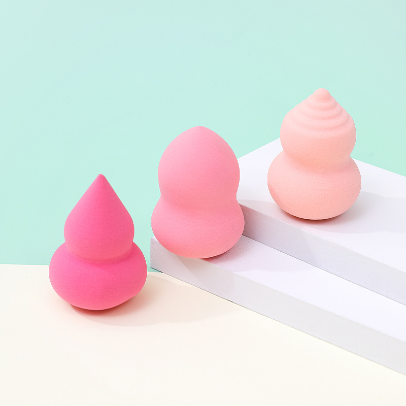 Huevo de maquillaje de belleza transfronterizo personalizado de fábrica, huevo de maquillaje sin látex, sin gotitas de agua, huevo de esponja de maquillaje en forma de calabaza