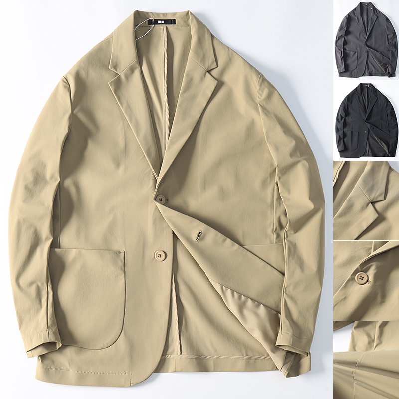 Auspicious U 2025 Spring and Summer Light Breathable High Elastic Single West Jacket Men's Fashionable Casual Thin Suit Suit Auspicious U 2025 Spring and Summer Light Breathable High Elastic Single West Jacket Men's Fashionable Casual Thin Suit Suit
