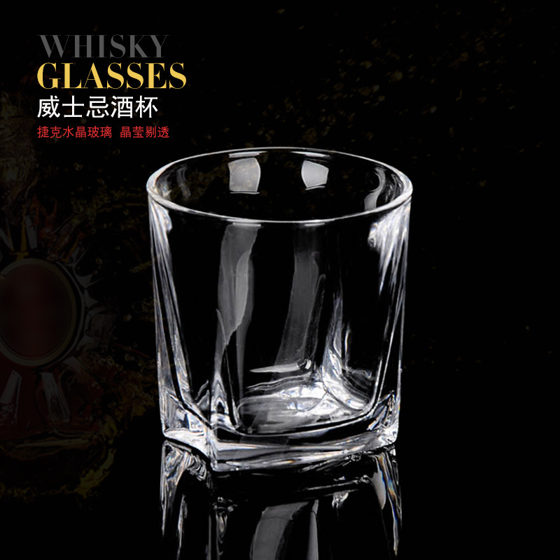 Vaso de vinos de Amazon suministro de vidrio de cristal creativo europeo Vaso de vinos de vinos de whisky de cerveza de bar