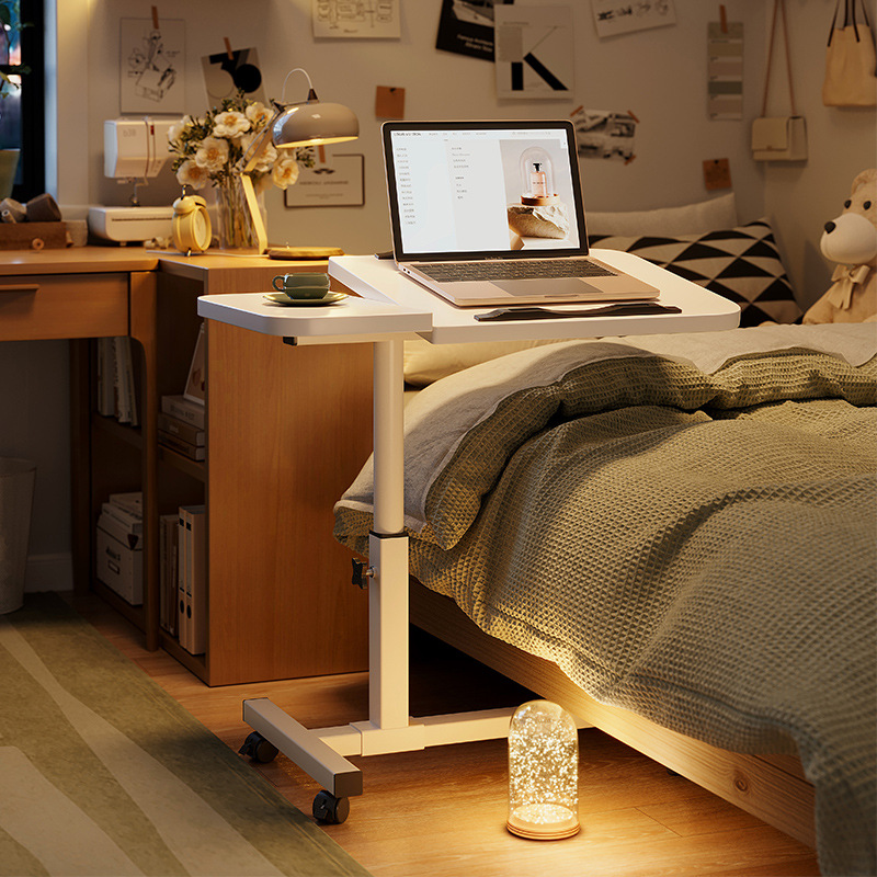 Mesa de cama móvil computadora de cama pequeña mesa dormitorio elevación estudio escritorio escritorio portátil casero escritorio plegable