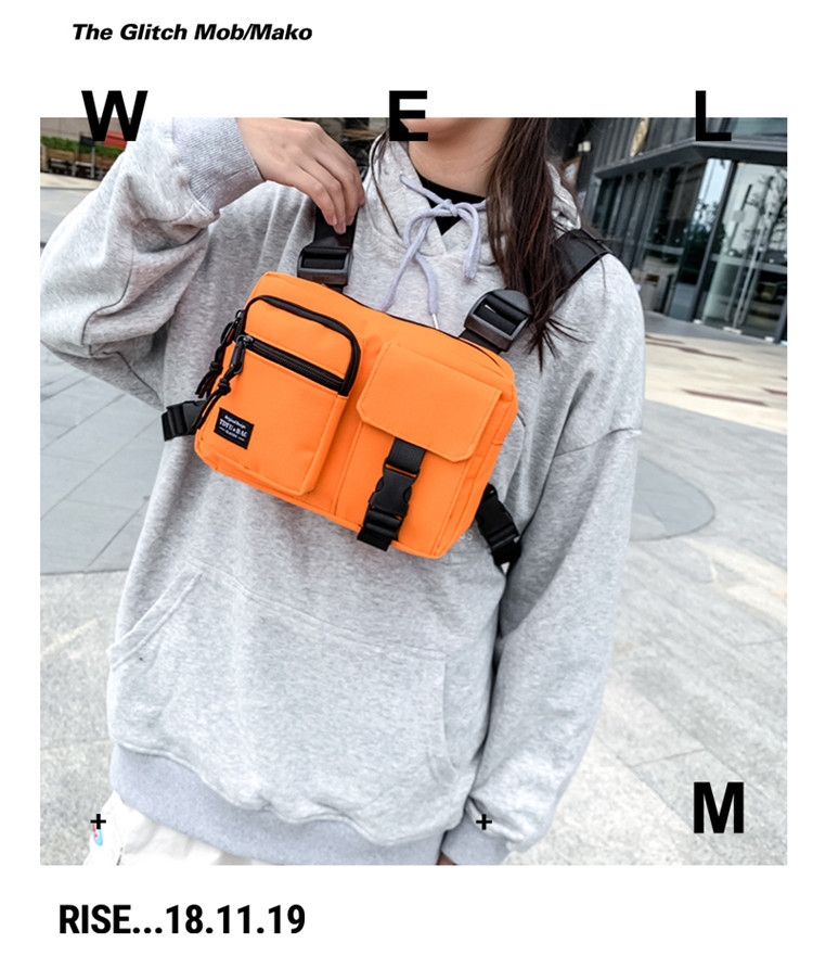 New Trendy Brand Tactical Vest Men's Light Functional Hip-hop Multi-functional Waist Bag display picture 3