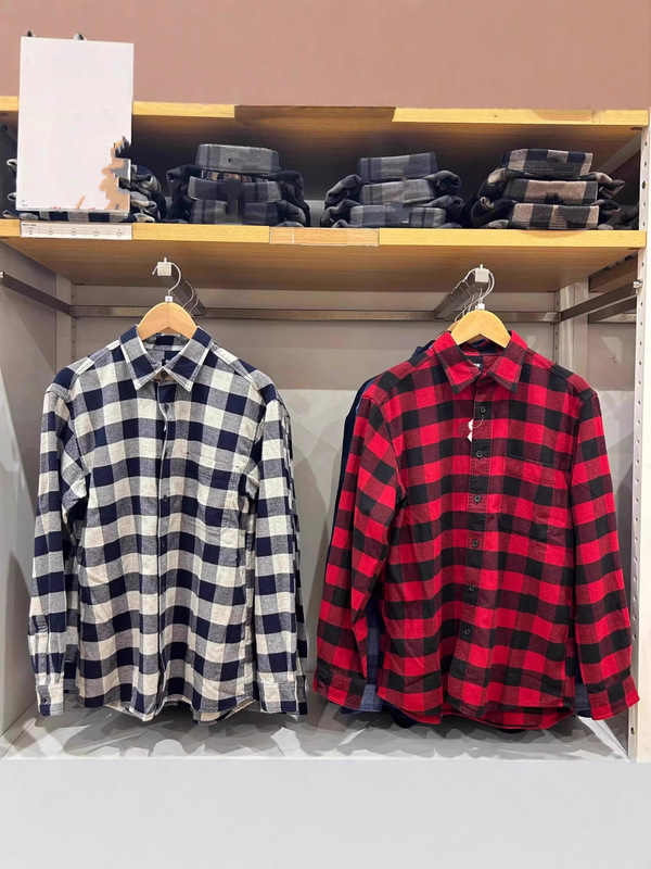 25 Men's and Women's Flannel Plaid Shirts, Long-Sleeved Shirts, Casual Thin Jackets 480772 470187