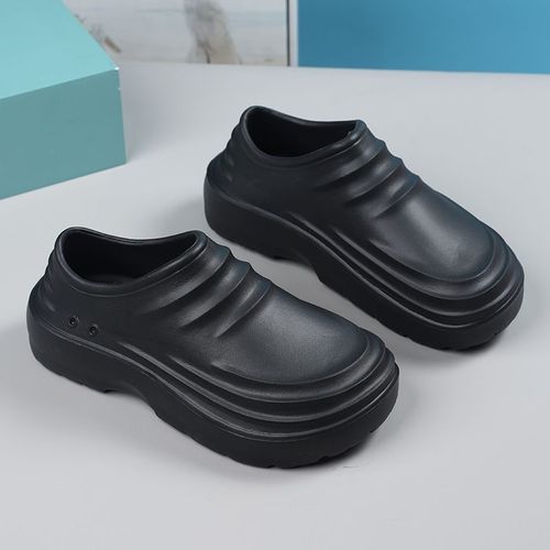 2025 Autumn/Winter Waterproof Clog Chef Shoes with 3-in-1 Protection, Non-slip Outsole, Water-resistant, Thick Sole, Durable Men's Anti-odor Shoes