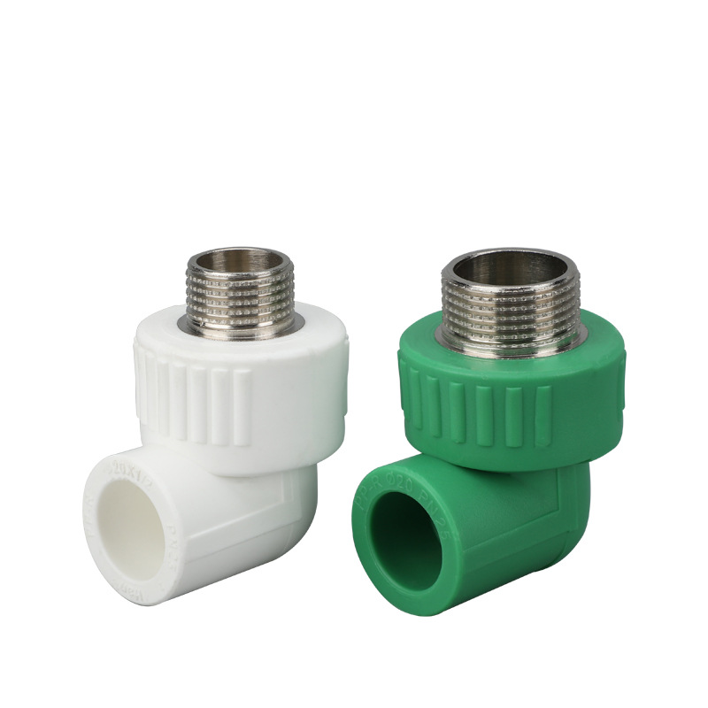 Conector de tubería PPR tee alambre interno 4 puntos codo de alambre externo directo 6 puntos accesorios de tubería de fusión en caliente accesorios de tubería PPR al por mayor image 11