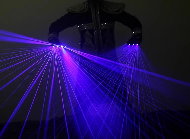 파란색 멀티 포인트 왼손