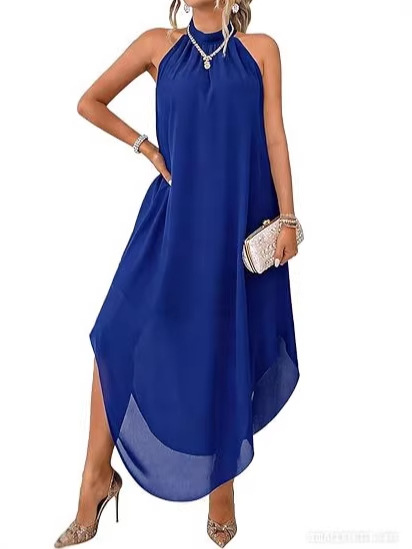 sexy solid dress with sleeves sleevless