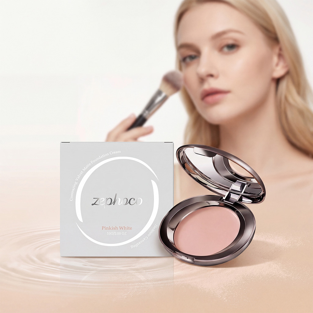 zephoco 柔焦遮瑕粉底膏系列 温和自然轻薄服帖清透日常化妆粉底