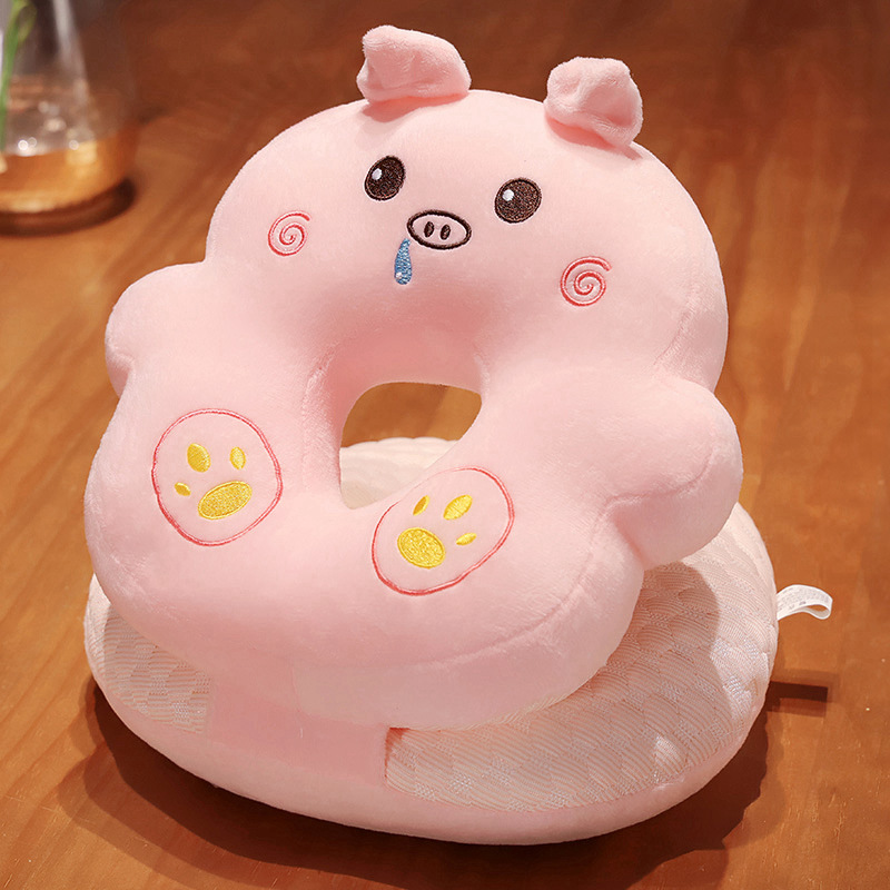 Almohada de Peluche para Siesta de Peluche de Cristal Ergonómico, Suave para Oficina y Descanso