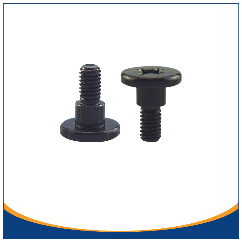 1018A三价黑锌凸台螺钉广东冷镦厂家直销 M3-0.50多工位台阶螺丝