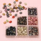 8 x 10mm acrylic Picasso coffee bean beaded bracelet handmade DIY mobile phone chain color loose beads jewelry