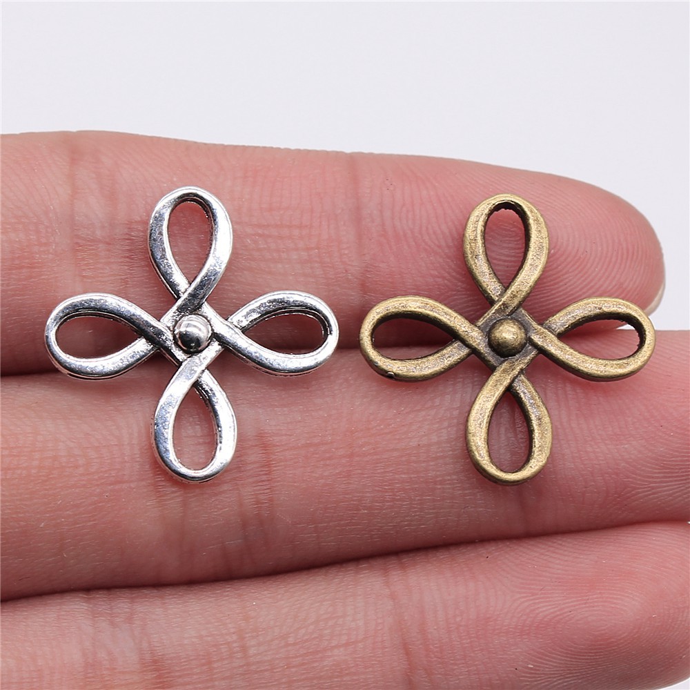 中国结连接件吊坠 DIY合金挂件配饰厂家直销 18x23mm 单重约1.6g