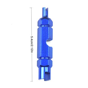 Bicycle French valve core tool aluminum alloy tire tube tire American air nozzle extension rod removal wrench tool