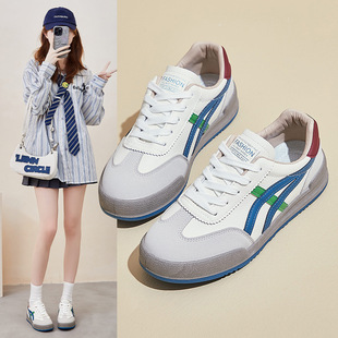 2025 Spring New Moral Training White Shoes Ins K-Style Female Student Sneakers Sports Running Leisure Street Photography Kw282