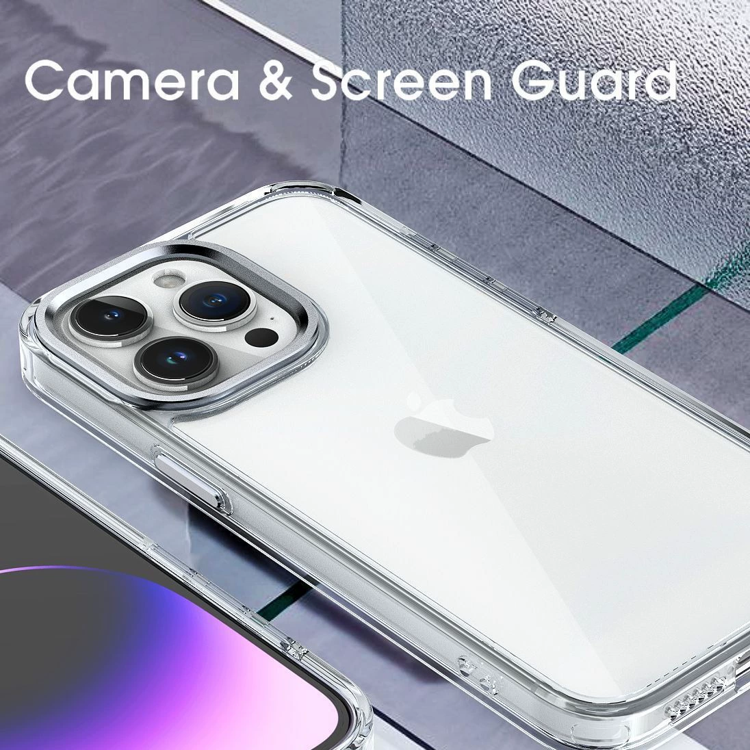 Подходит для серии iPhone16e все-в-одном прозрачный Apple SE4 защитный чехол от падения