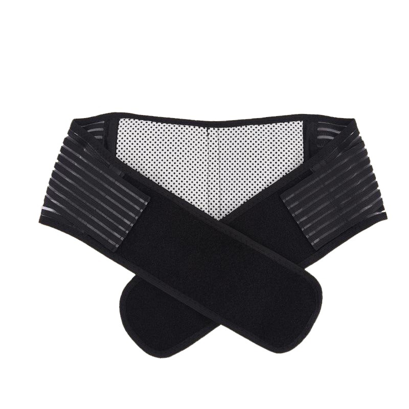 Manufacturer Supplies Black Self-Heating Tourmaline Waist Support Belt for Men and Women, Suitable for All Seasons, Breathable Waist Support Belt