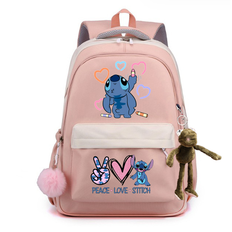 2024 encantador patrón de dibujos animados Stevie / Boy mochila escolar mochila de moda casual para hombres y mujeres