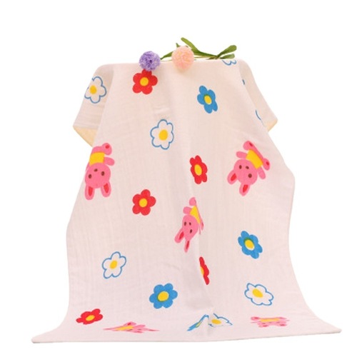 60*120 baby honeycomb bath towel infant double layer high density gauze baby bath towel children's cartoon large bath towel