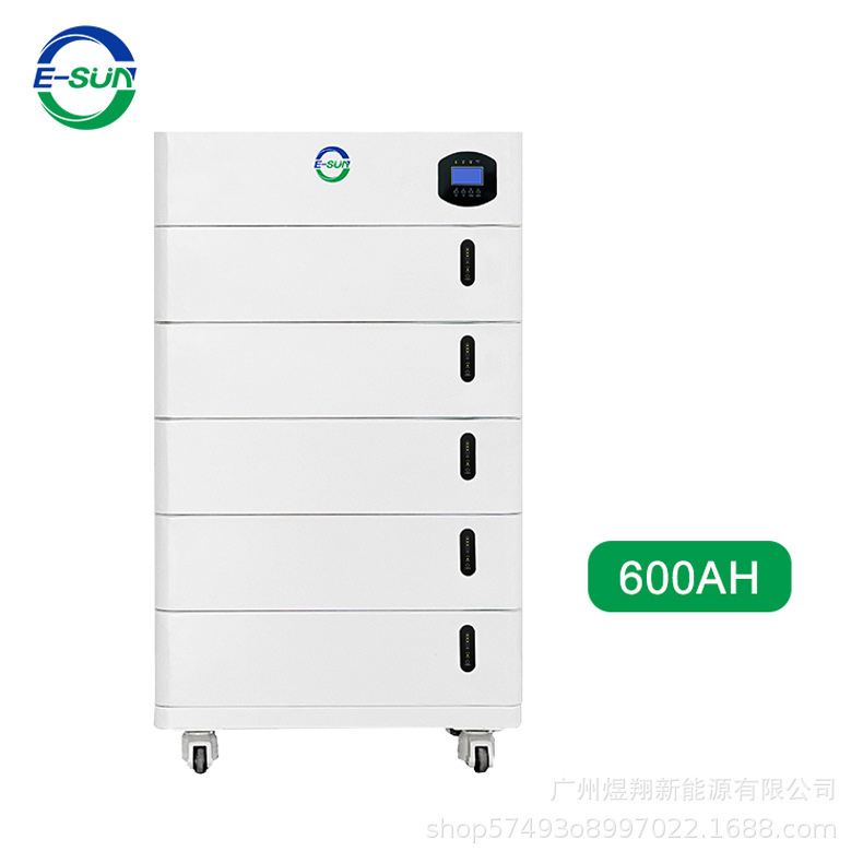 堆叠式储能电池组-集成逆变器，A品磷酸铁锂电芯，6000次高效蓄能