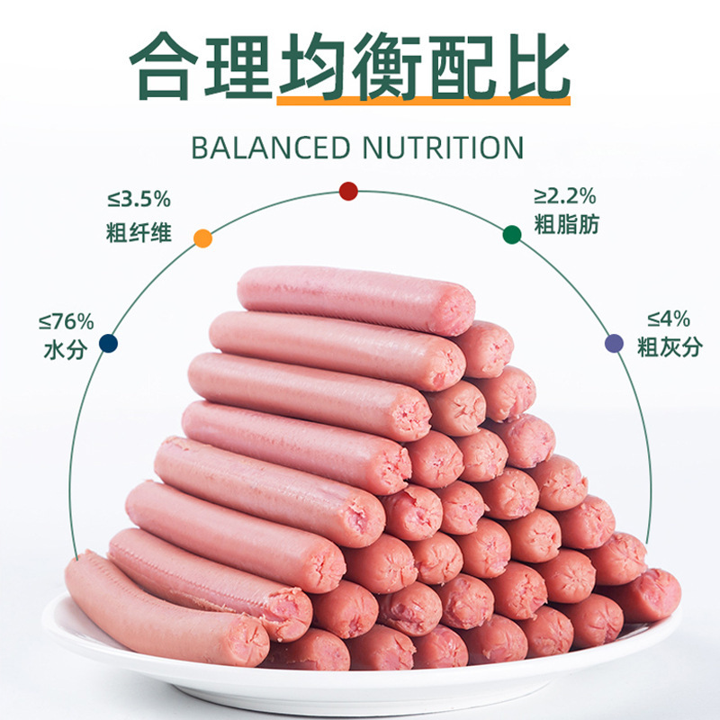 Perros para mascotas, bocadillos para perros, salchichas de jamón, 150 cajas completas de suplementos de calcio de peluche y bajo entrenamiento para perros que comen salchichas de recompensa