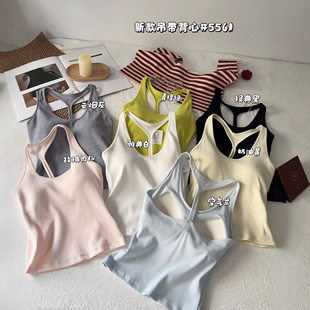 诗之韵 T-shirt, tank top, top with cups, base underwear as outerwear, backless, strap bra