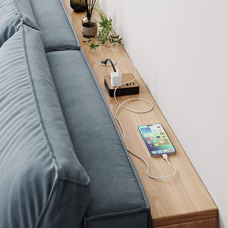 Madera maciza sofá estante trasero pared salón dormitorio cama cabeza y cola espacio uso tira estrecho gabinete