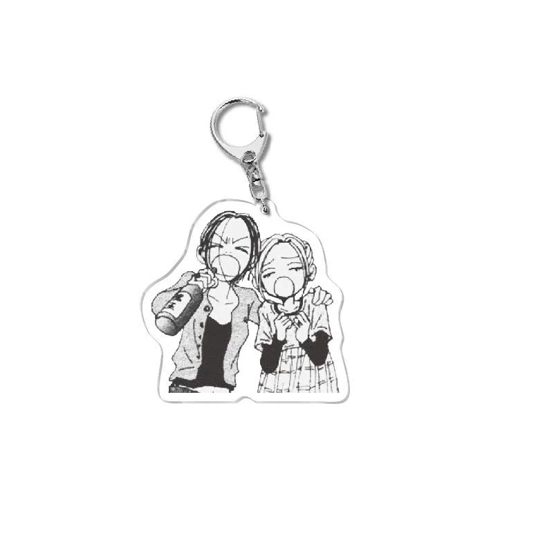 Keychain (NANA) double‑sided printed, translucent membrane, metal ring, assorted designs