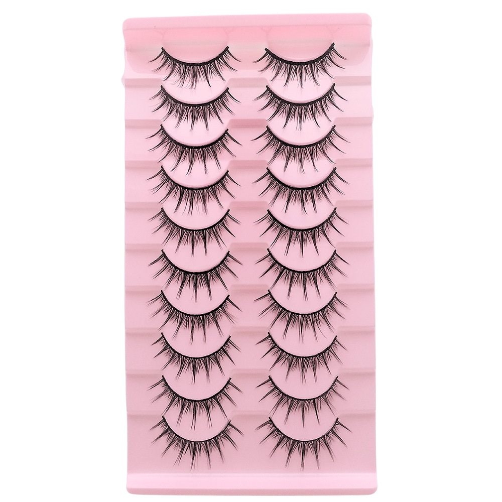 Cómics ojos pestañas 009 fábrica al por mayor europeas y americanas pestañas falsas densas fotografías gigantes pestañas diabólicas cos diez pares