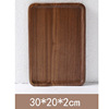 Japanese rectangular wooden fruit dinner plate home use, wholesale