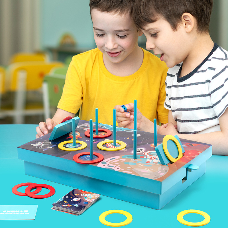 wooden table fighting rings
