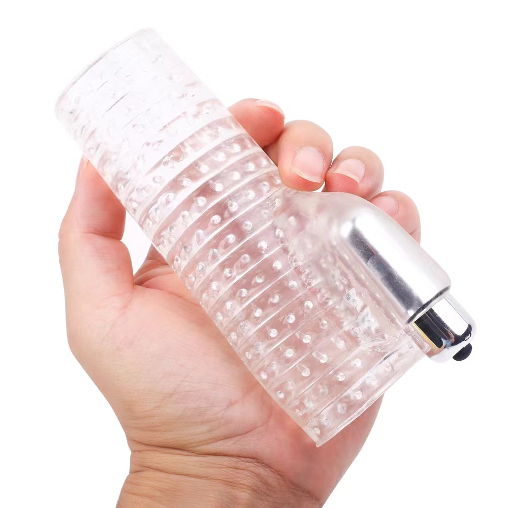 Men’s Dual-Channel Vibrating Masturbator Trainer, TPE Textured Cup for Stamina Practice — detail image 1
