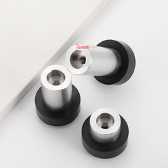 Stainless steel door stop, thickened glass door, silicone anti-collision device, door stopper, cylindrical limiter, 304 solid door top, door impact