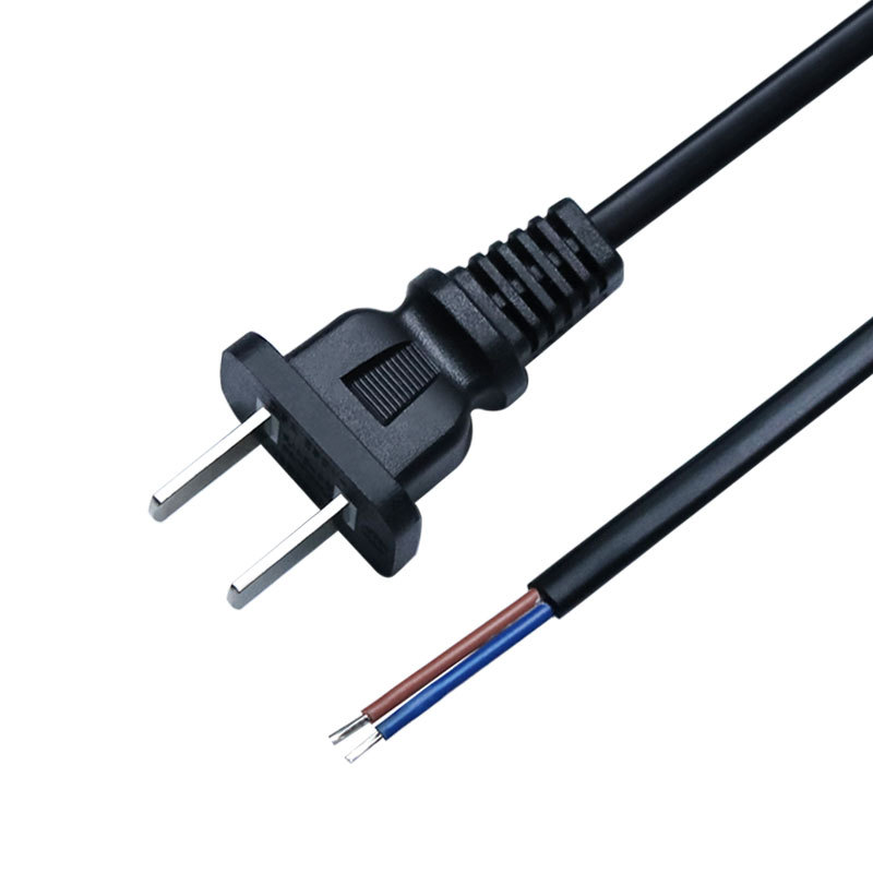 Custom national standard two-prong power cord 2-core 0.5 0.75 square home appliance wire tail soldered plug wire