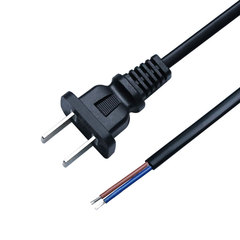 Custom national standard two-prong power cord 2-core 0.5 0.75 square home appliance wire tail soldered plug wire