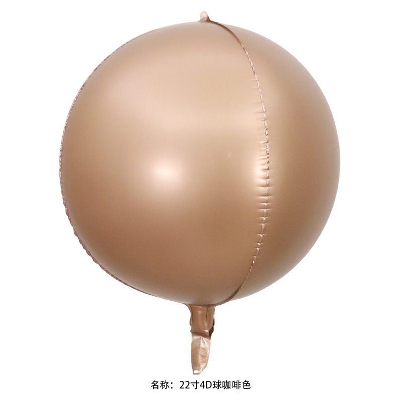 18 pulgadas 22 pulgadas 32 pulgadas 50 pulgadas 4D esfera redonda gran tamaño normal globo de película de aluminio decoración de fiesta de cumpleaños