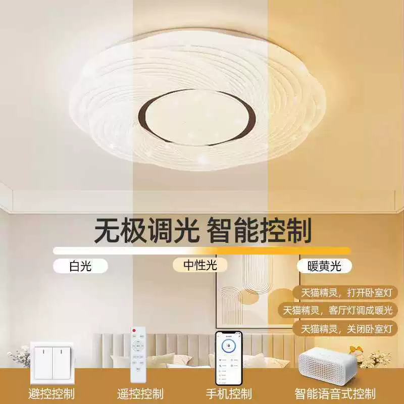 LED-лампа для крема, освещение комнаты, круглая потолочная лампа, умная звездная ночь