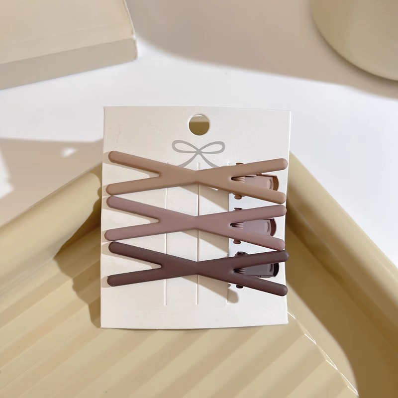 Horquilla de color dopamina, clip de pico de pato de cabello roto coreano femenino, horquilla de sentido avanzado y2k, clip lateral con flequillo, tocado