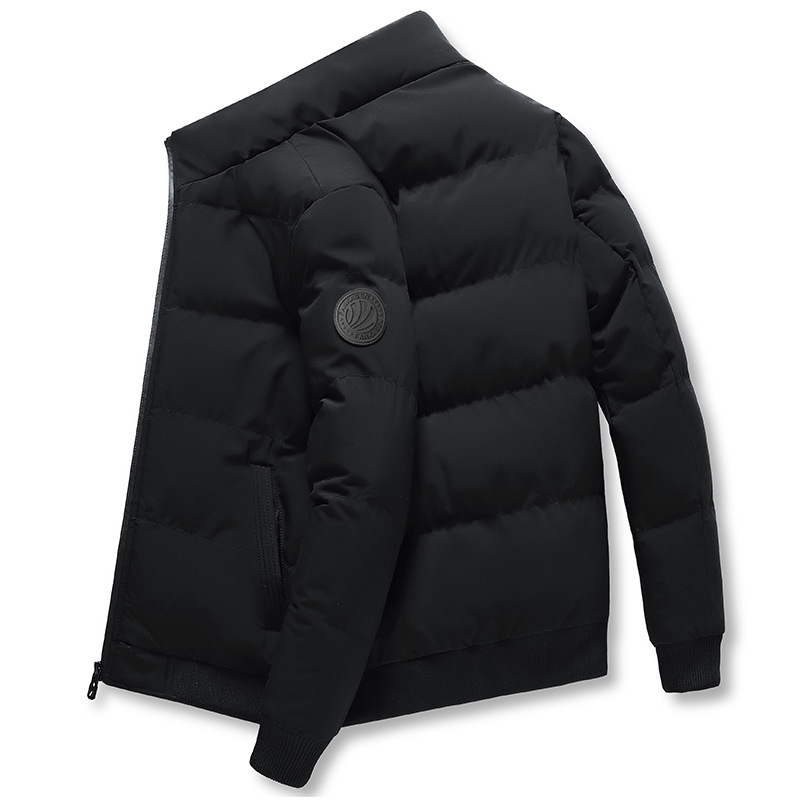 Herrkläder vinter ny herr ståkrage slim fit vadderad jacka mode ungdom förtjockad vadderad jacka herrkläder_voghion.com