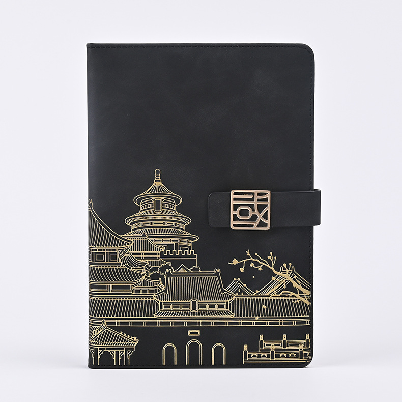 Cuaderno de negocios A5 personalizado con logotipo, planificador de oficina, piel sintética, regalo publicitario corporativo, juego de cuadernos