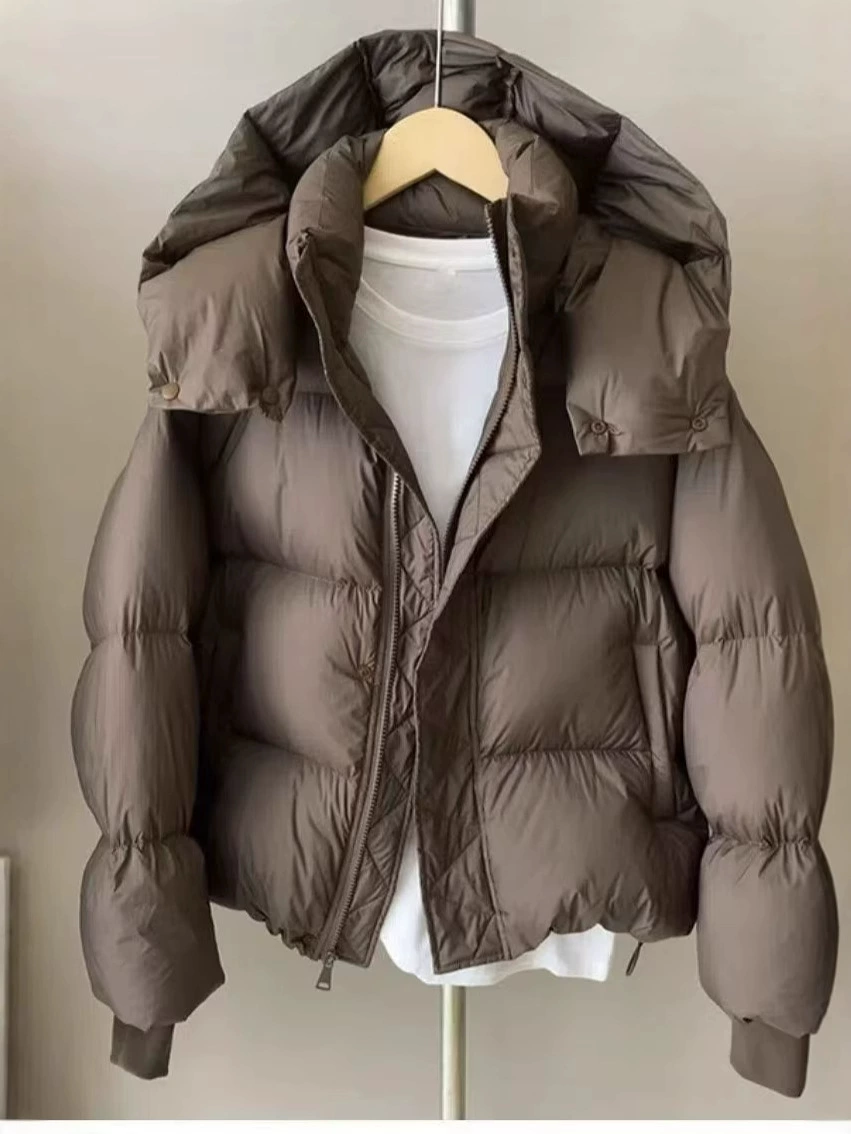 Короткая зимняя демисезонная куртка на пуху, custom-made, увеличенная толщина, oversize