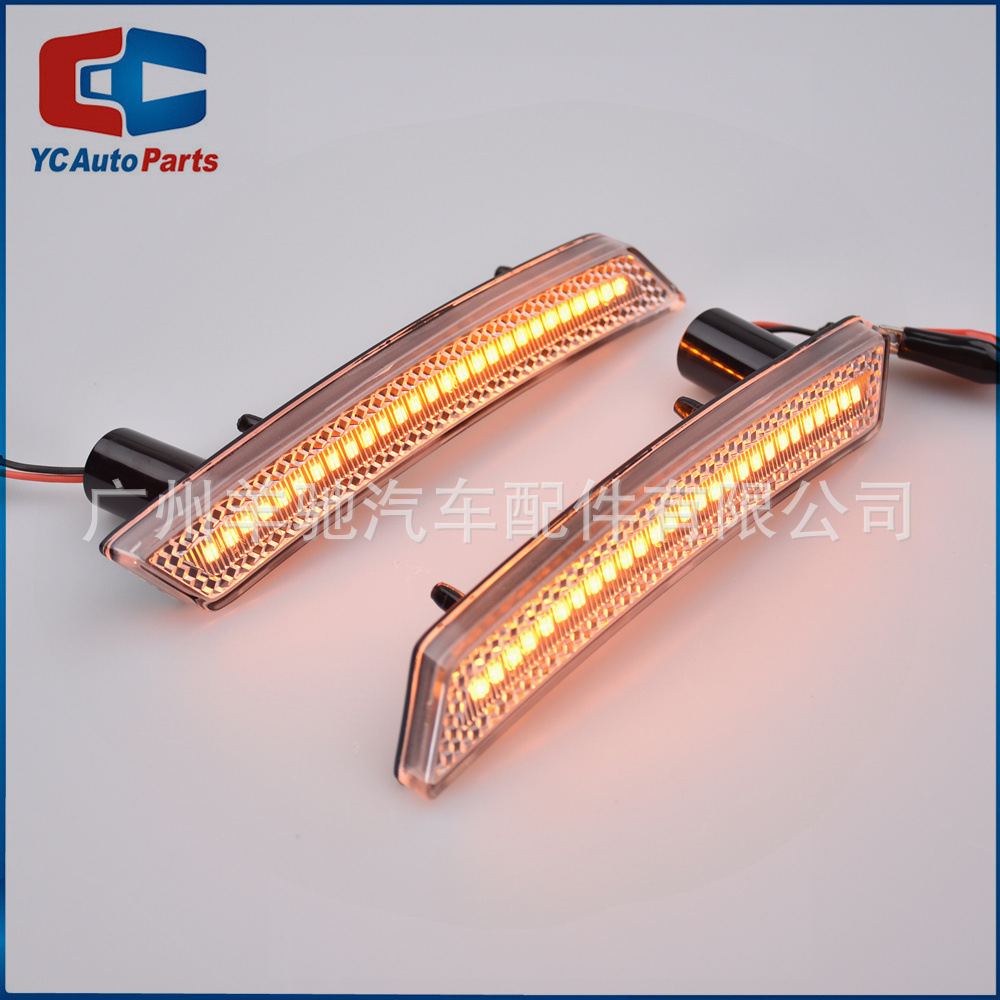 Aplicable a BMW Mini Cooper R55R56R57 automóvil LED ceja luz de dirección delantera y trasera luz de barra lateral