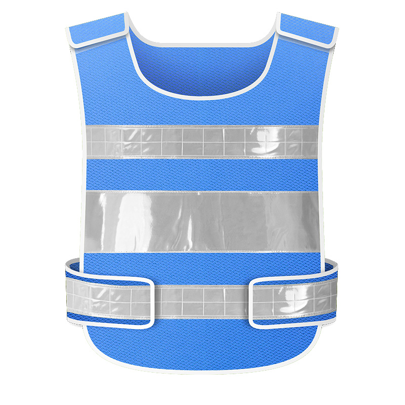 chaleco de seguridad reflectante de malla de tráfico ventilado personalizado chaleco de construcción de trabajadores sanitarios fluorescentes impresión de ciclismo