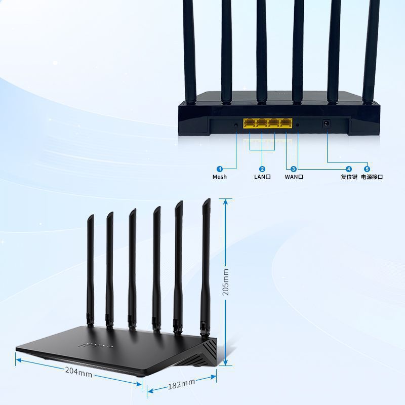 router wifi6 de doble banda gigabit doméstico mt7981b esquema inteligente router de red inalámbrica fabricantes al por mayor