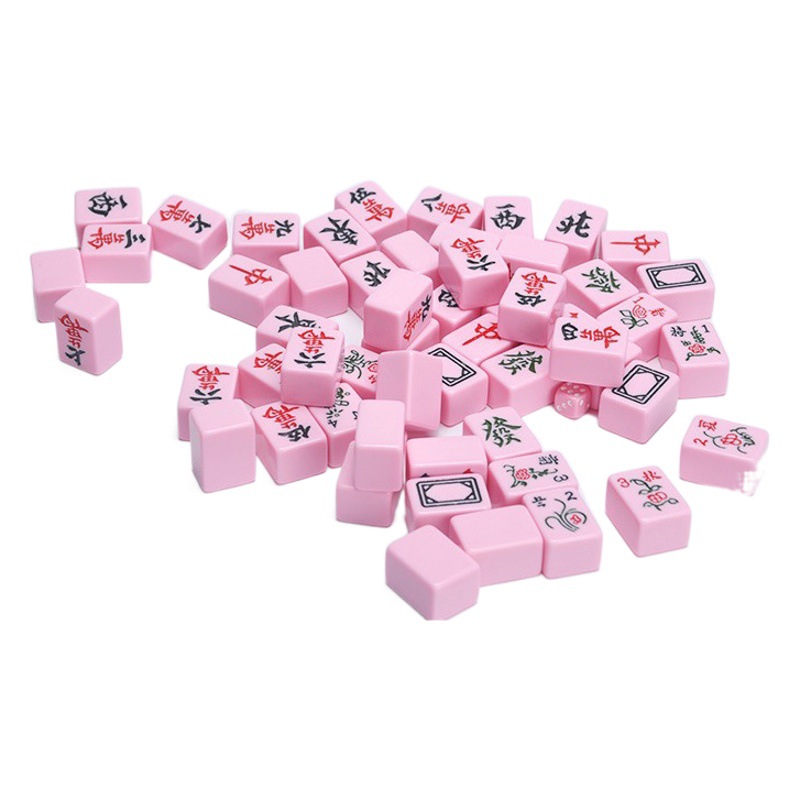 Mini Mahjong small size Mahjong Travel Small Mahjong Portable Dormitory Home Internet Popular Mini Hand Mahjong Rubbing