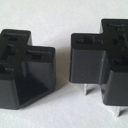 80A汽车继电器PCB式插座 线路板焊接座 大电流 12V 24V 4脚5脚