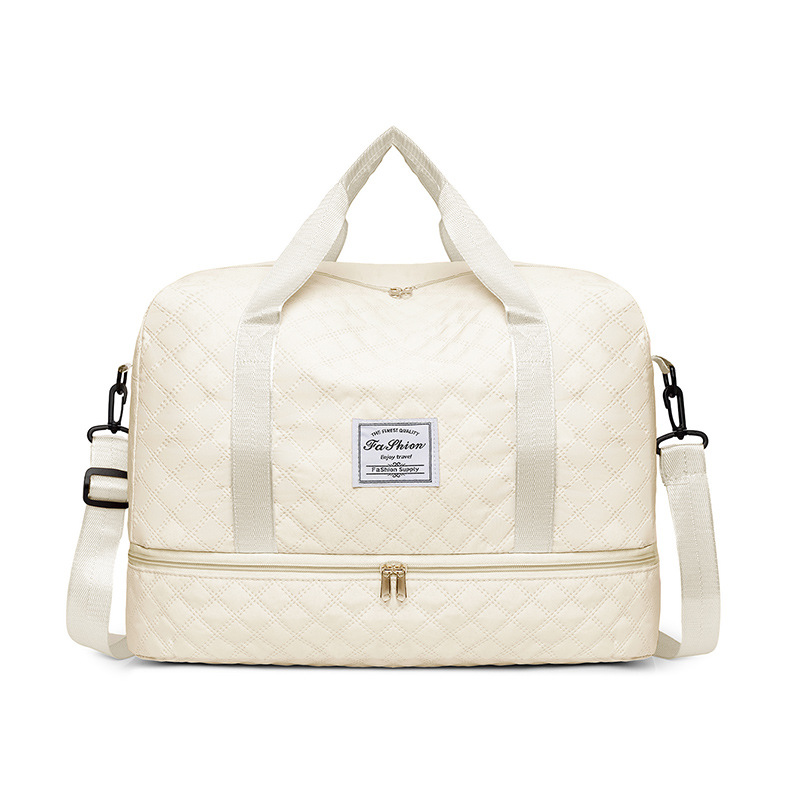 Bolsa de viaje de moda 2026 nueva simple separación seca y húmeda se puede ajustar la barra de tracción bolsa de ejercicio de gran capacidad de expansión bolsa de almacenamiento