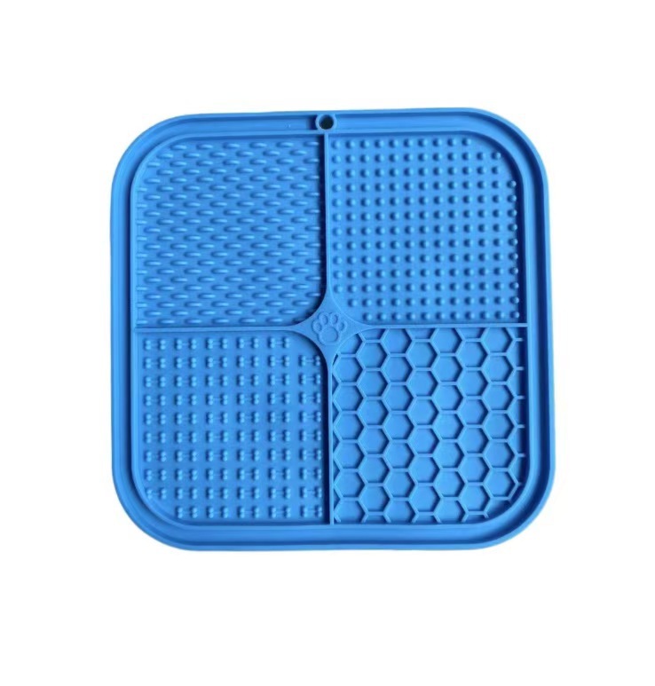 Almohadilla para lamer para mascotas transfronteriza Yiqing, juego de comida para perros y gatos, vajilla multifuncional para mascotas, ventosa, almohadilla para comida lenta para perros, almohadilla para comida lenta