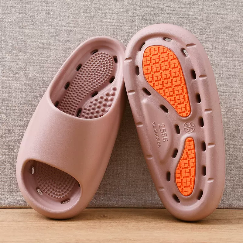 一字拖女夏季厚底增高耐磨透气凉拖 EVA外穿防滑不臭不响沙滩拖鞋