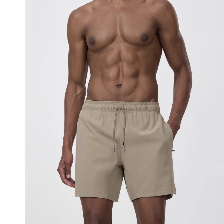 European and American Men's Sports Shorts, Outdoor Running Pants, Men's Fitness Training Pants, Moisture-Absorbent, Quick-Drying Loose Shorts