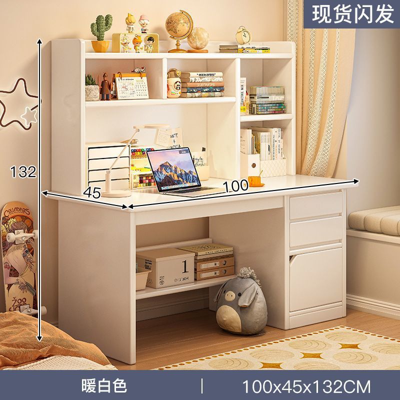 Nuevo escritorio de madera sólida estante en una librería combinada escritorio de escritorio de escritorio de escritorio dormitorio estudiantes simples