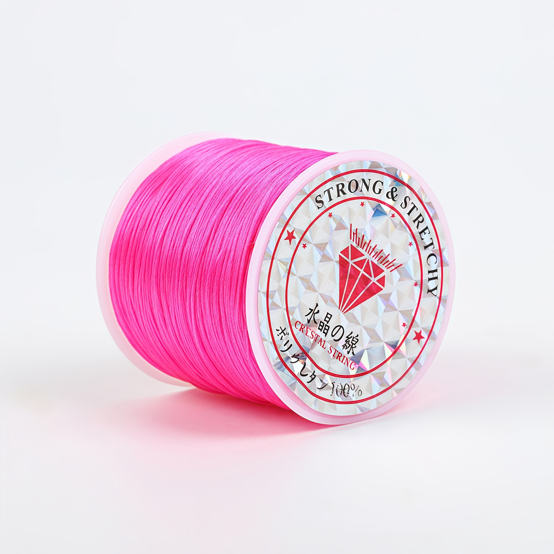 Flat elastic thread [rose red]
